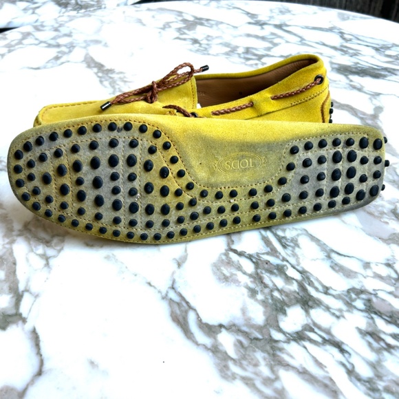 Mustard Yellow  driving shoes from Tod's in Suede - Good Condition - Picture 4 of 4